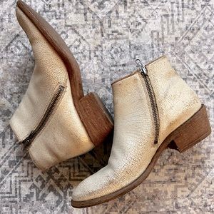Leather Frye booties
